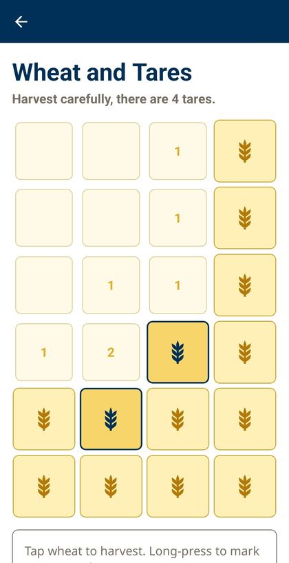 Wheat and Tares game screen