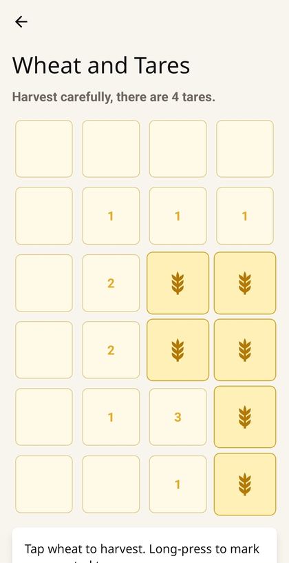 Wheat and Tares game screen
